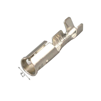 TERMINAL HEMBRA BALA BULLET SIN AISLAR 4.0MM PLATEADO