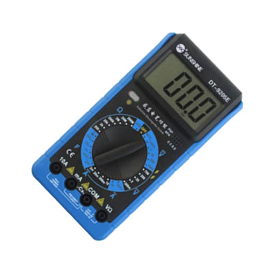 MULTIMETRO DIGITAL 10 FUNCIONES CON DETECTOR DE VOLTAJE SUNSHINE DT-9205E