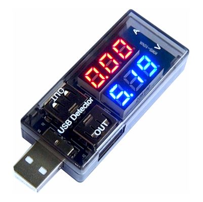 PROBADOR MEDIDOR DE VOLTAJE Y AMPERAJE USB DUAL CON PANTALLA DIGITAL KWS-10VA