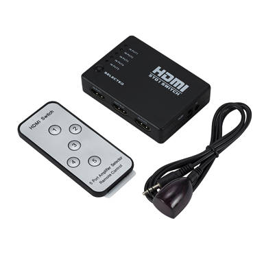 SELECTOR HDMI 5 VIAS 1080P 4K/2K/3D CON CONTROL REMOTO SM-F7808