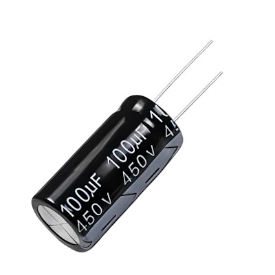 CAPACITOR ELECTROLITICO 100uF 450V  ALUMINUM ELECTROLYTIC CAPACITOR