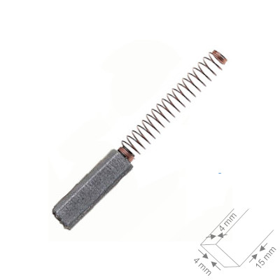 CARBON PARA HERRAMIENTA CARBON BRUSH MOTORES GENERICOS 4X4X15
