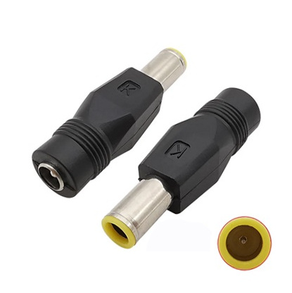 CONECTOR ADAPTADOR HEMBRA DC 2.1MM A MACHO 7.9MM CON PIN (K)