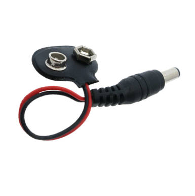 BROCHE PORTA BATERIA 9V CON CONECTOR DC