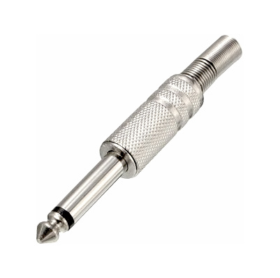CONECTOR MACHO PLUG 1/4 6.35 MM P-101T/P-101A MONO GUITAR PHONE PLUG