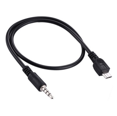 CABLE AUXILIAR 3.5MM A MICRO USB PARA INTERFAZ V8