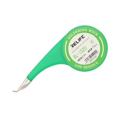 DESOLDADOR EN MALLA 1.5MM 2 METROS CON APLICADOR RL-1520 SOLDER WICK DESOLDERING BRAID WITH METAL TIP APPLICATOR