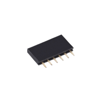 CONECTOR PIN HEADER PARA PCB 6 PINES HEMBRA 1X6 2.54 MM PIN CORTO 1 FILA