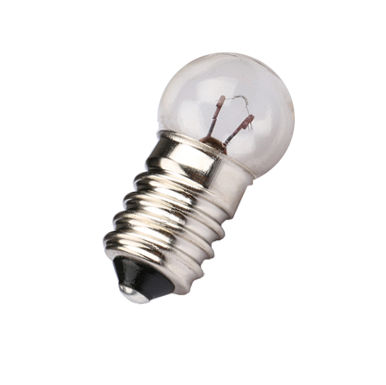 BOMBILLO 6V 0.5A ROSCA E-10 E10 CALIDO