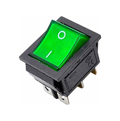 SWITCH ROCKER  25X31MM 30A 250V 6 PINESON-OFF  KCD4-201N MAQUINA DE SOLDAR