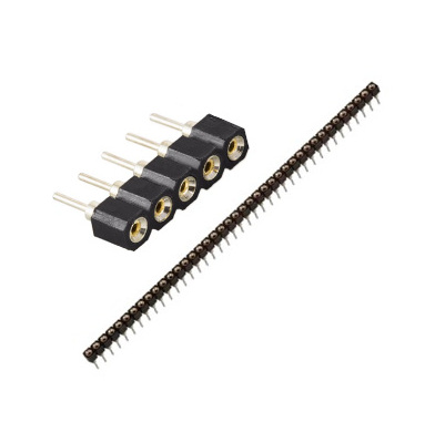 CONECTOR PIN HEADER  PARA PCB 40 PINES REDONDO HEMBRA  1X40 2.54 MM 1 FILA