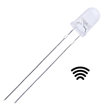 DIODO LED 5MM INFRARROJO EMISOR 5M 940NM 20MA 1.5V