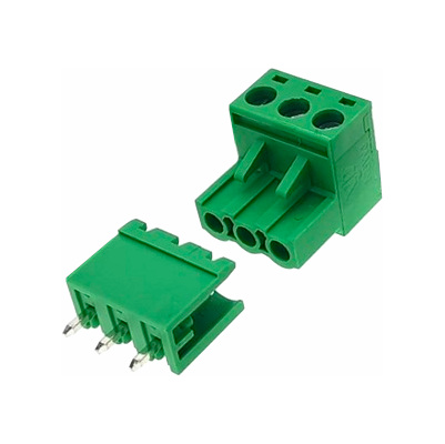 TERMINAL BLOQUE 3 CONTACTOS PCB 2.54MM MACHO/HEMBRA PCB 5.08MM DEGSON