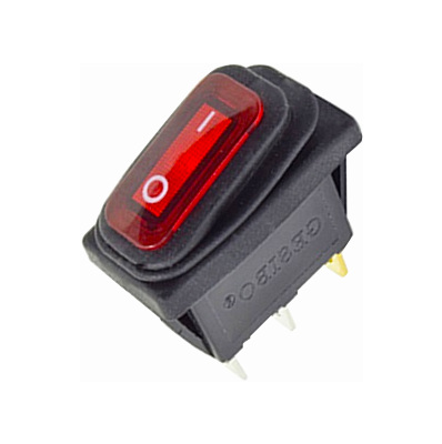 SWITCH ROCKER 20A 125V 3 PINES CON LUZ WATERPROOF ON-OFF KCD3