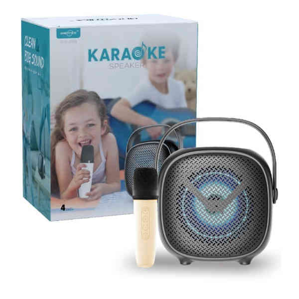 MINI KARAOKE MICROFONO INALAMBRICO + PARLANTE BLUETOOTH 4