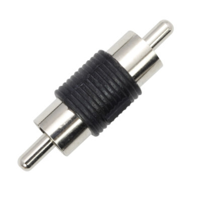 CONECTOR UNION MACHO RCA PLASTICO UNION RCA
