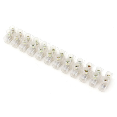 REGLETA TELEFONICA 12 VIAS 15 AMP TERMINAL STRIP SCREW TERMINAL BARRIER BLOCK 15A 12 POSITION DUAL ROW