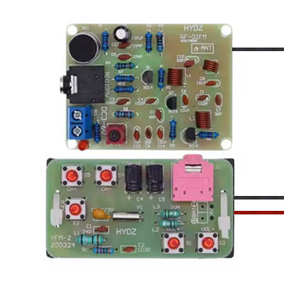 PROYECTO EDUCATIVO KIT RADIO FM ESTEREO TRANSMISOR Y RECEPTOR DIY KIT WIRELESS TRANSMITTER AND RECEIVER MODULE FREQUENCY