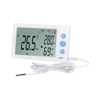 TERMOMETRO DIGITAL HIGOMETRO 3 EN 1 TEMPERATURA AMBIENTE, HUMEDAD AMBIENTE Y TEMPERATURA CON SONDA