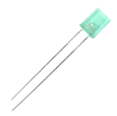 DIODO LED 5MM VERDE CUADRADO