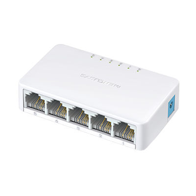 SWITCH RED MERCUSYS 5 PUERTOS 10/100MBPS MS105