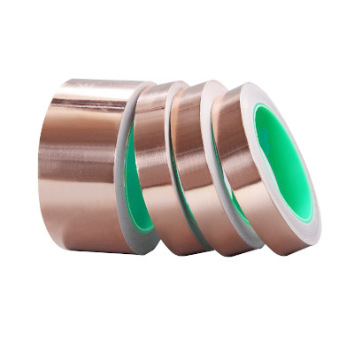 CINTA DE COBRE ADHESIVA DE 1 CARA CONDUCTIVA 20MM 10METROS