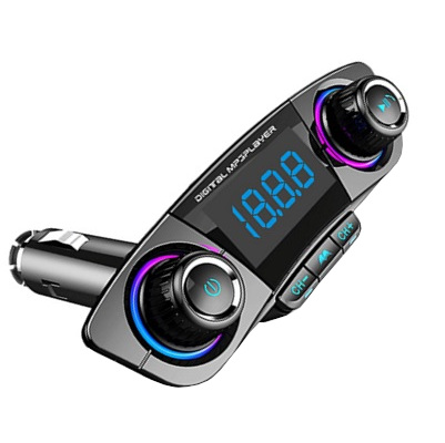 MODULADOR FM CON BT Y CARGADOR USB EARLDOM ET-M60