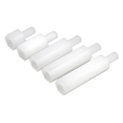 SEPARADOR HEXAGONAL HEMBRA + TORNILLO M3X20MM BLANCO