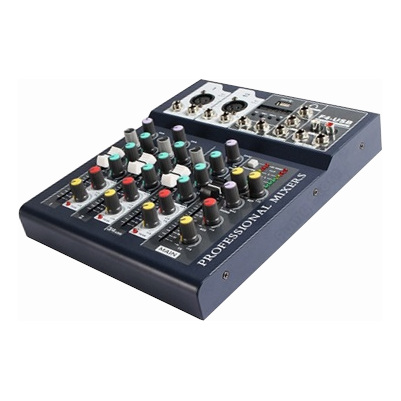 MEZCLADORA MIXER 4 CANALES CON USB/MP3 F4-USB