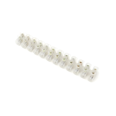REGLETA TELEFONICA 12 VIAS 10 AMPTERMINAL STRIP SCREW TERMINAL BARRIER BLOCK 10A 12 POSITION DUAL ROW