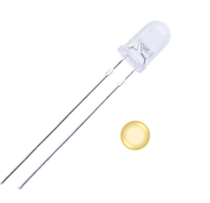 DIODO LED 5MM BLANCO CALIDO ALTA