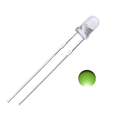 DIODO LED 3MM VERDE LIMON ALTA
