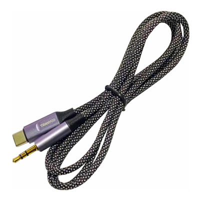 CABLE AUXILIAR USB TIPO C A 3.5MM ESTEREO 1 METRO TRANYOO T-E14