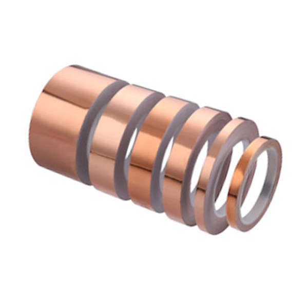CINTA ADHESIVA DE LAMINA DE COBRE 1 CARA CONDUCTIVA 10MM 30METROS