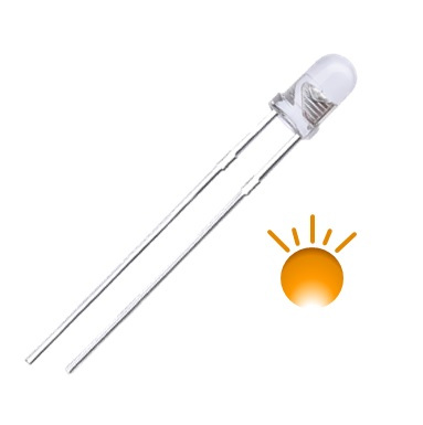 DIODO LED 3MM NARANJA INTERMITENTE