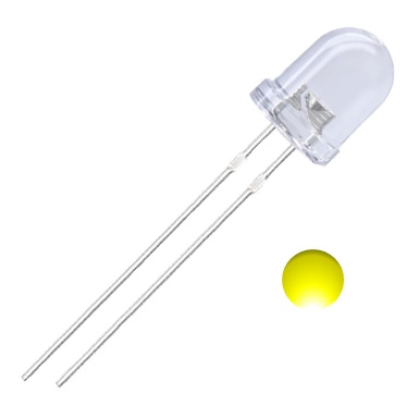 DIODO LED 10MM AMARILLO ALTA