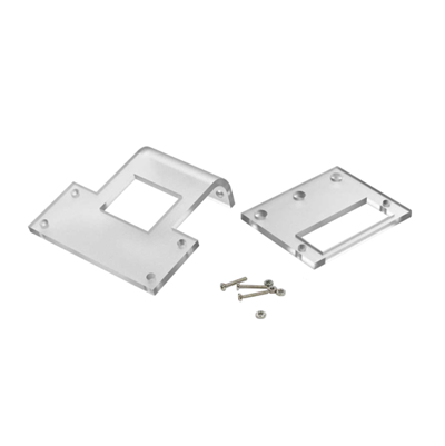 SOPORTE ACRILICO PARA SENSOR ULTRASONICO HC-SR04 Y SERVO MOTOR SG90