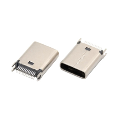 CONECTOR HEMBRA JACK USB TIPO C UNIVERSAL PARA SOLDAR EN PCB 24 PINES SMT VERTICAL FELULA 0.8 LONGITUD 9.3 HEMBRA TIPO C 3.1