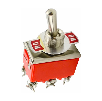 SWITCH PALANCA 15A 250V 6 PINES DPST ON/ON E-TEN1321