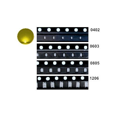 DIODO LED SMD 0603 (1.6X0.8mm) AMARILLO 2.0 - 2.2V 20mA 0.06W