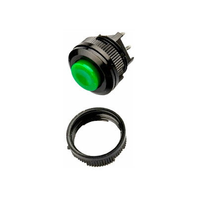 SWITCH PULSADOR 1A 125V REDONDO 12MM DS501 NORMALMETE CERRADO