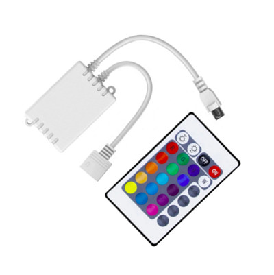 CONTROLADORA LUZ LED RGB CON CONTROL REMOTO