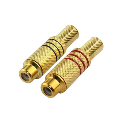 CONECTOR HEMBRA JACK RCA METAL DORADO