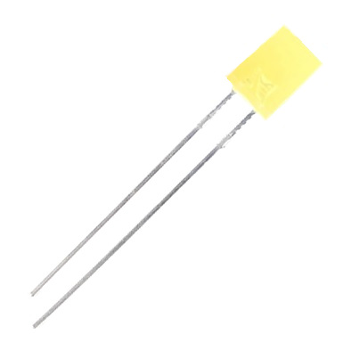 DIODO LED 5MM AMARILLO CUADRADO