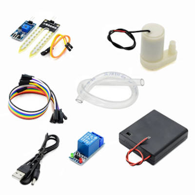 KIT DE RIEGO AUTOMATICO SENSOR DE HUMEDAD DE SUELO CON RIEGO AUTOMATICO PARA PLANTAS